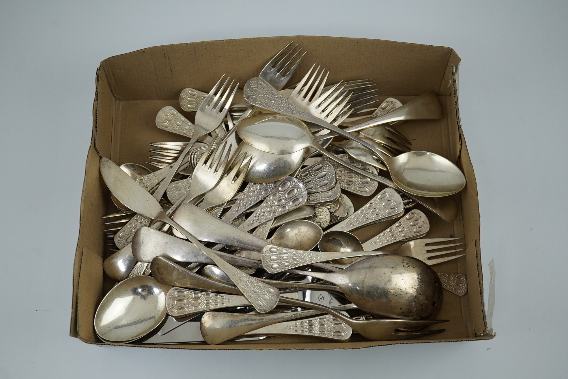 A part canteen of German Rosenthal of 925 sterling from the 